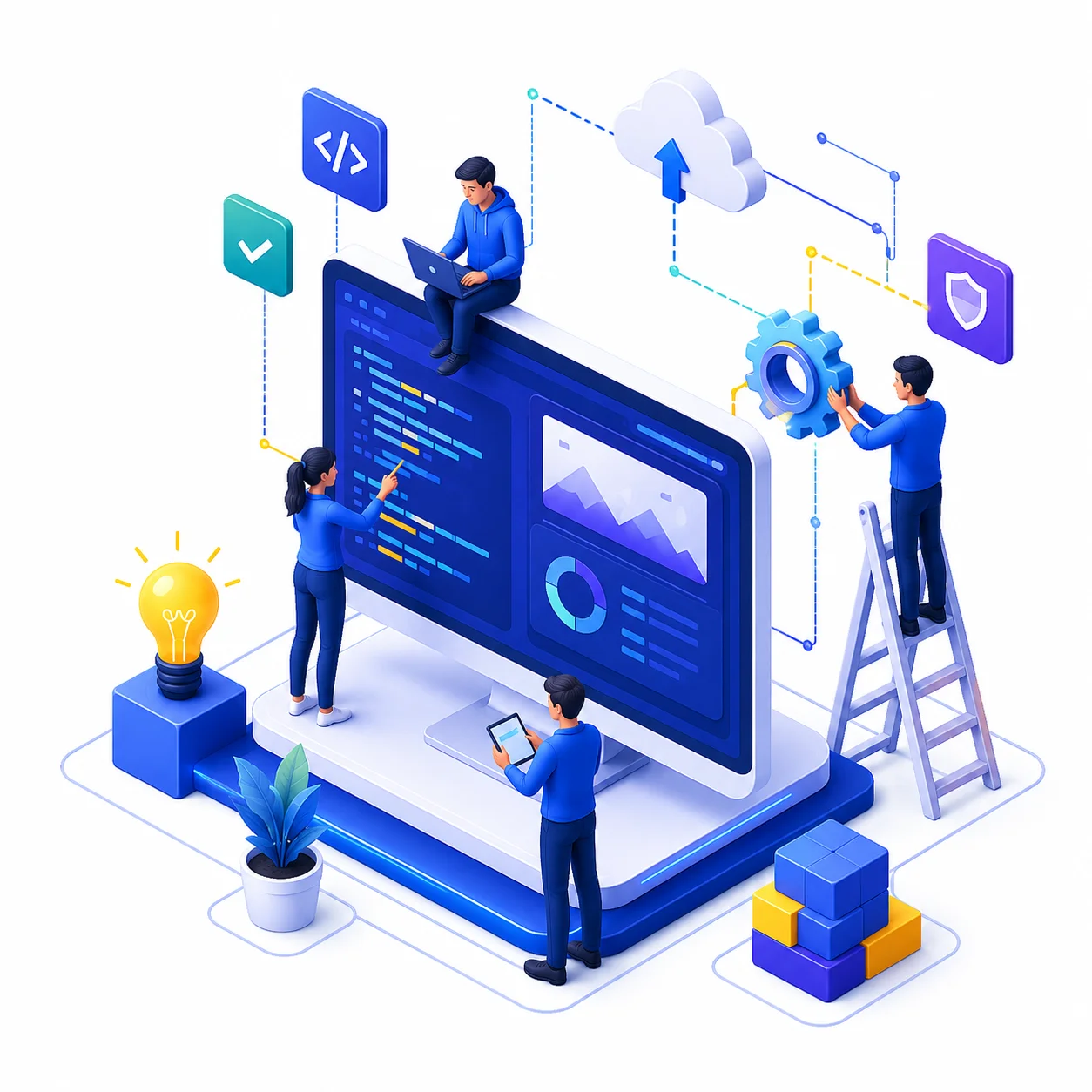 Collaborative tech workspace - ElevatorPlus team